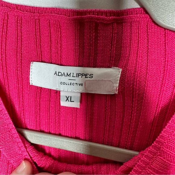 ADAM LIPPES Pink Long Sleeve Sweater Dress in XL - Picture 2 of 7